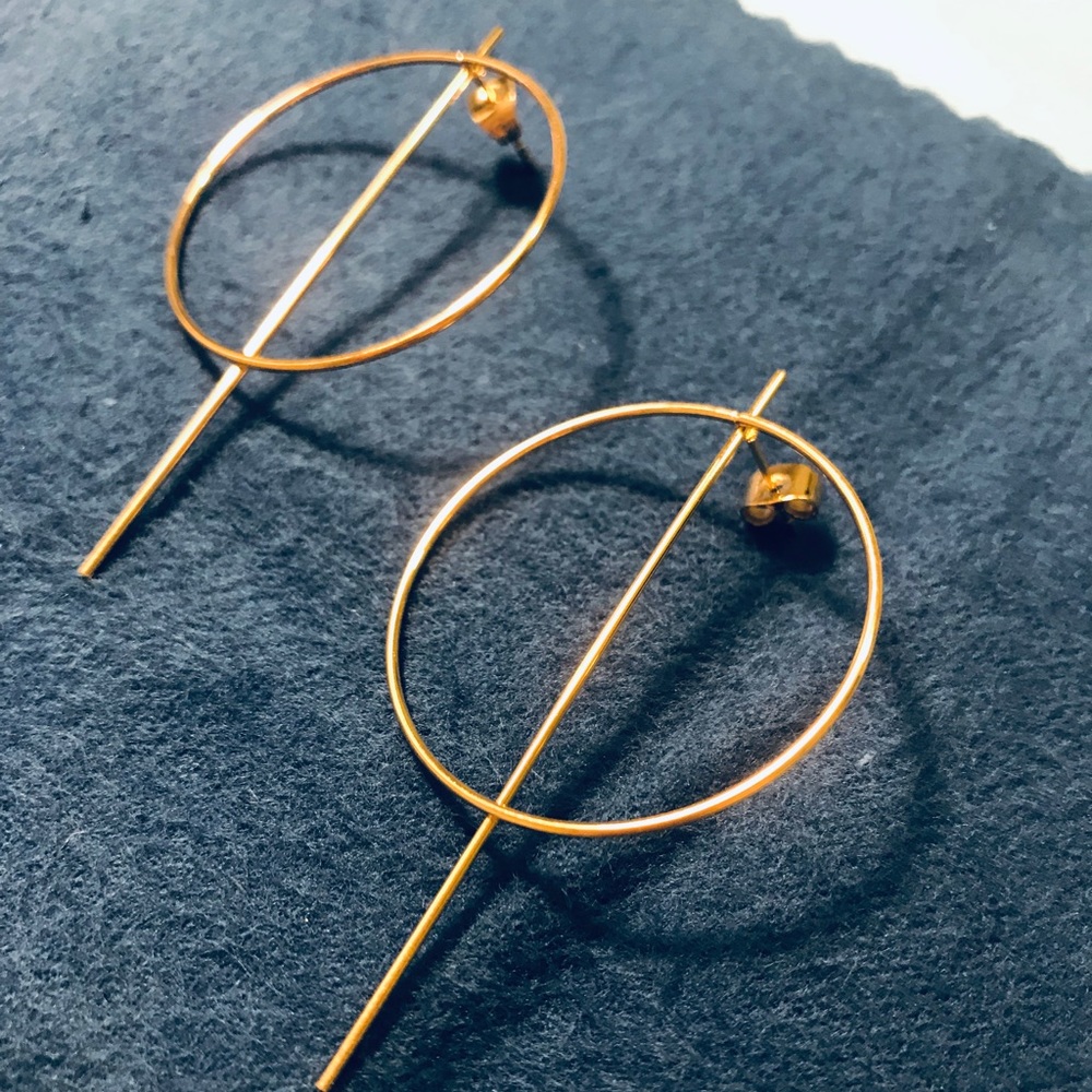 Gold Earrings | Semerkand - New! - Picture 3 of 3